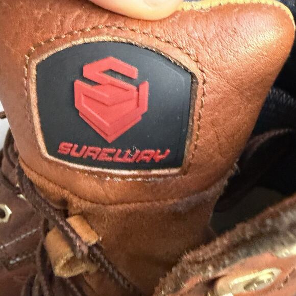 Sureway SW601MS LT.Brown Leather Slip/Oil Resistant Workboot US Mens 10 - Picture 4 of 14